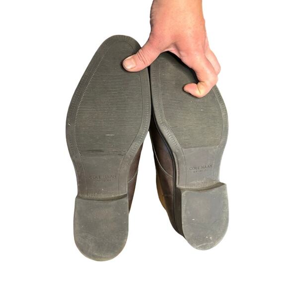 Cole Haan shoes men's chukka boots dark brown leather dress shoes sz 10.5 - Picture 6 of 8